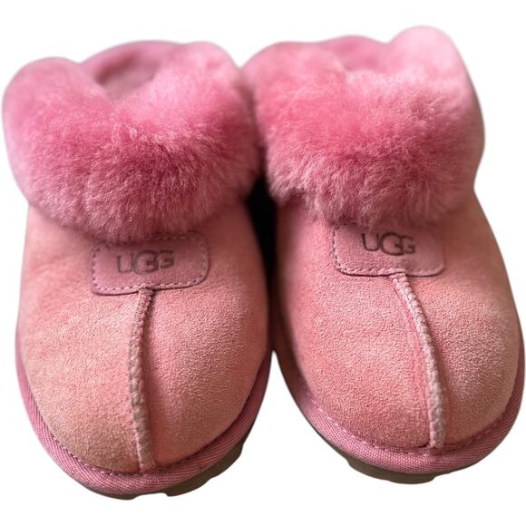 Authentic UGG Women's Orchid Pink Coquette Slide on Slippers Size 5 EUC - Picture 1 of 7